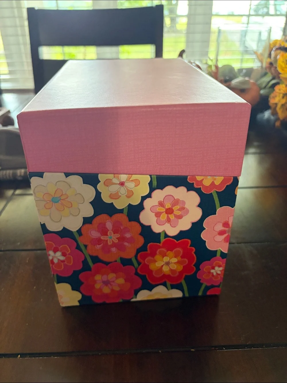 Hallmark Pink Floral Decorative Card Box